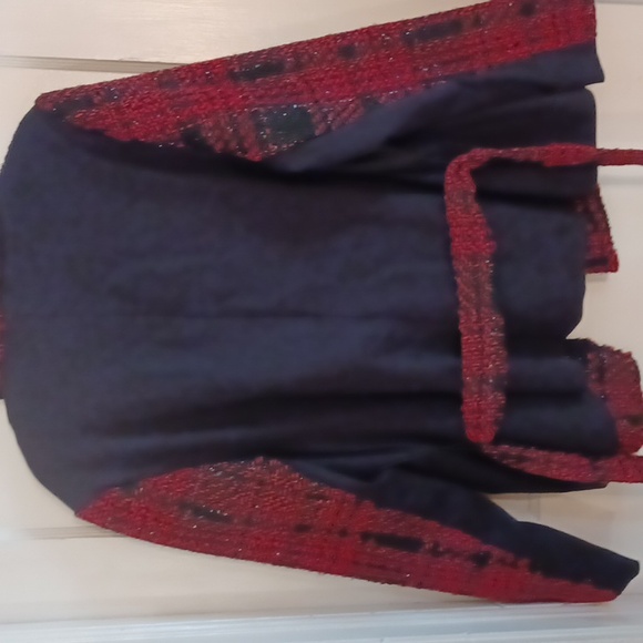 Lane Bryant jacket with belt women's size 18-20 black and red - Picture 7 of 7